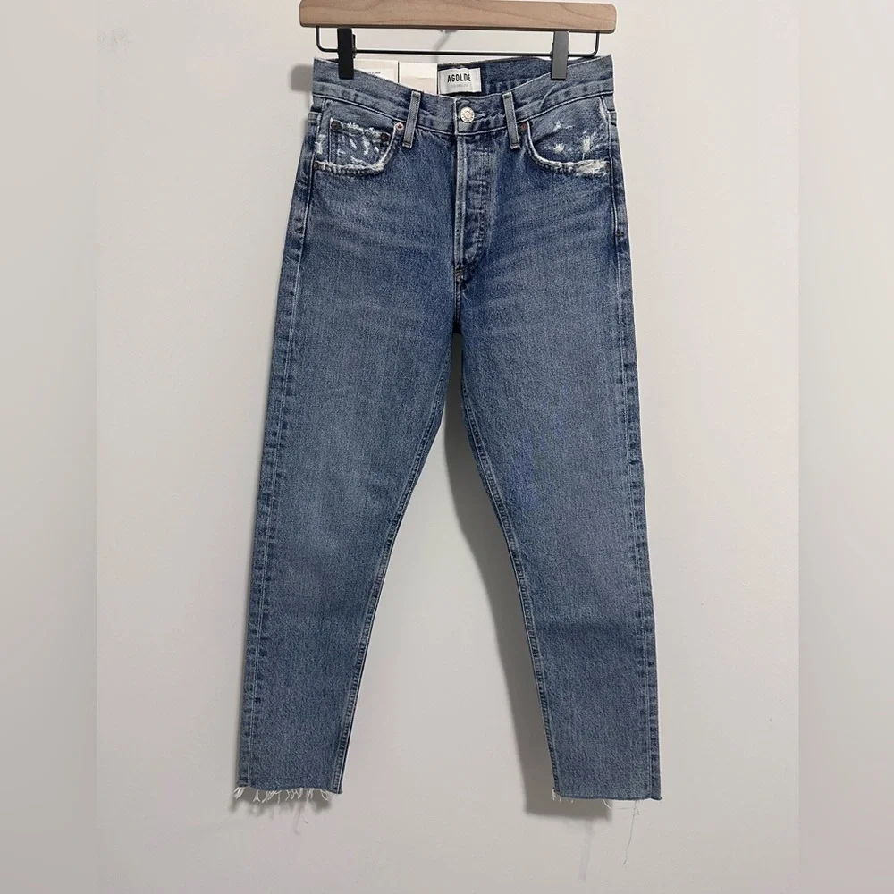 Agolde Jamie High Rise Classic Jeans in Livestream Tapered